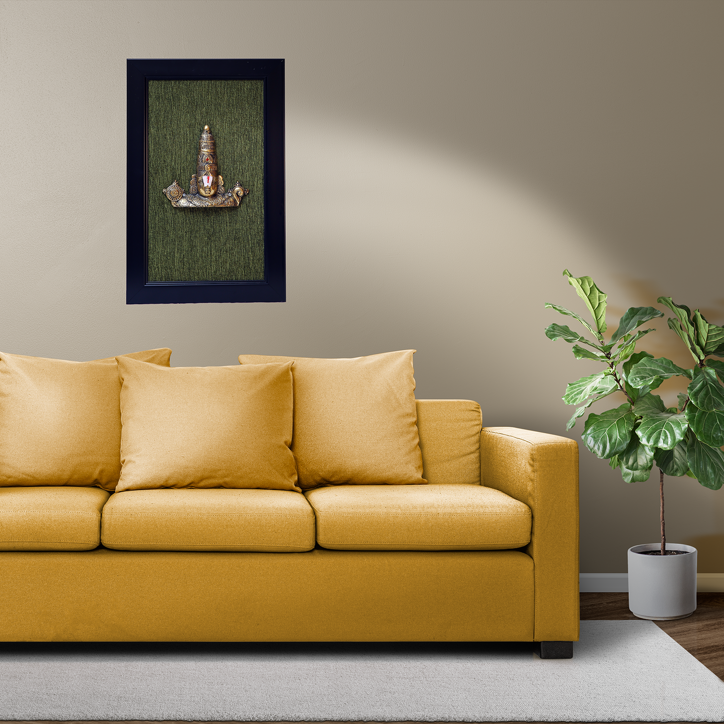 Brass Tirupati Balaji Face Wall Art