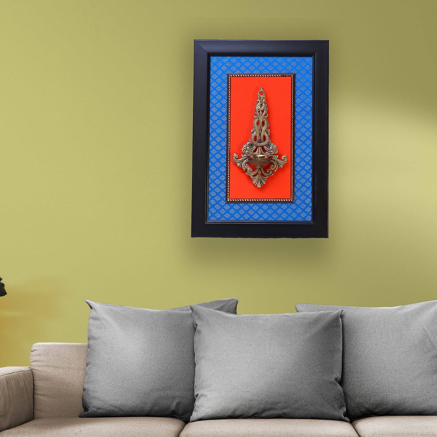 Brass Wall Hanging Diya