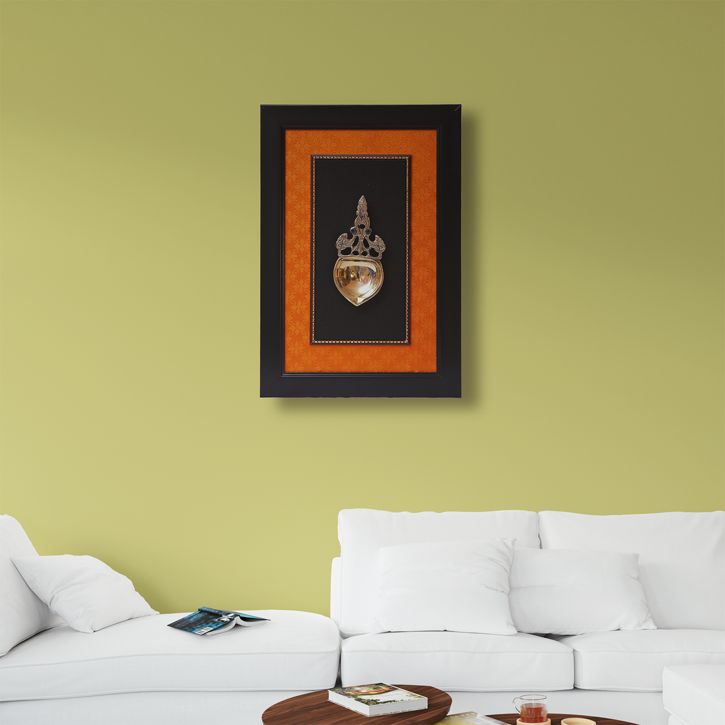 Brass Kapoor Aarti Spoon Wall Art