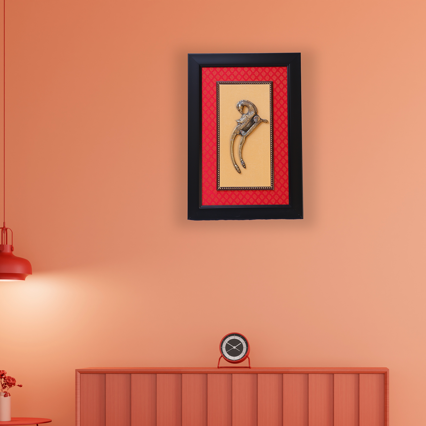 Brass Antique Handmade Betel Nut Cutter Wall Frame