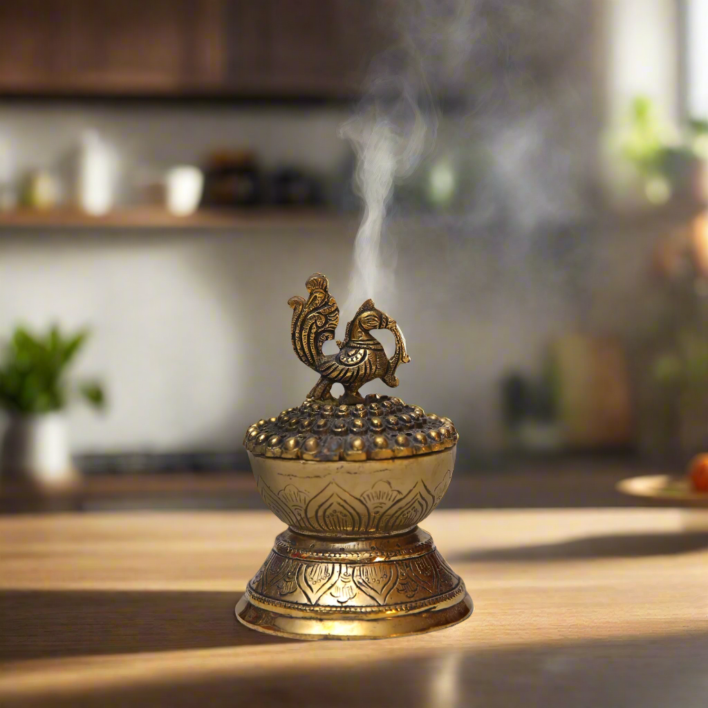 Brass Incense Burner Loban Dhoop Dani Burner
