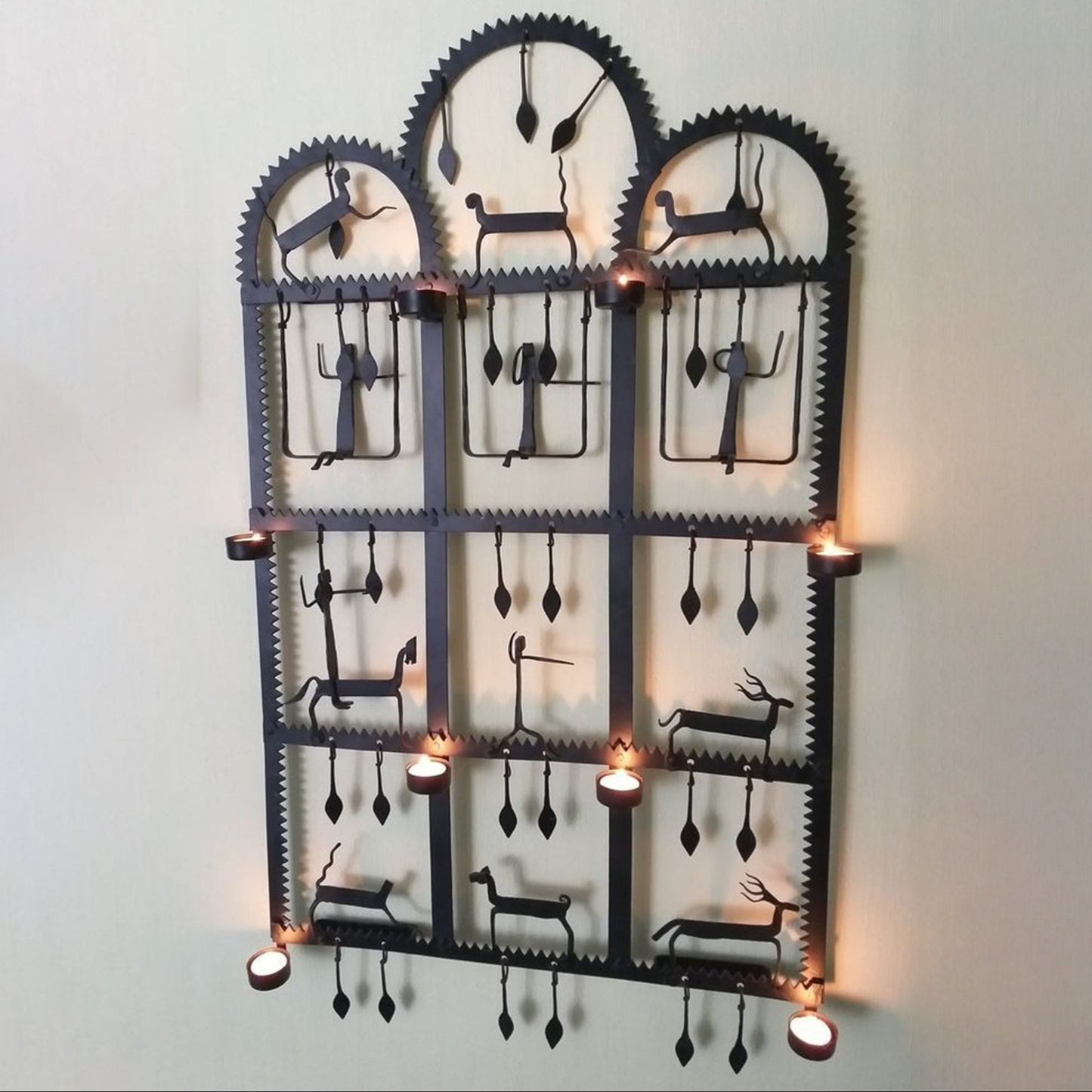 Wrought Iron Wall Tea Light Holder: Timeless Elegance for Your Space