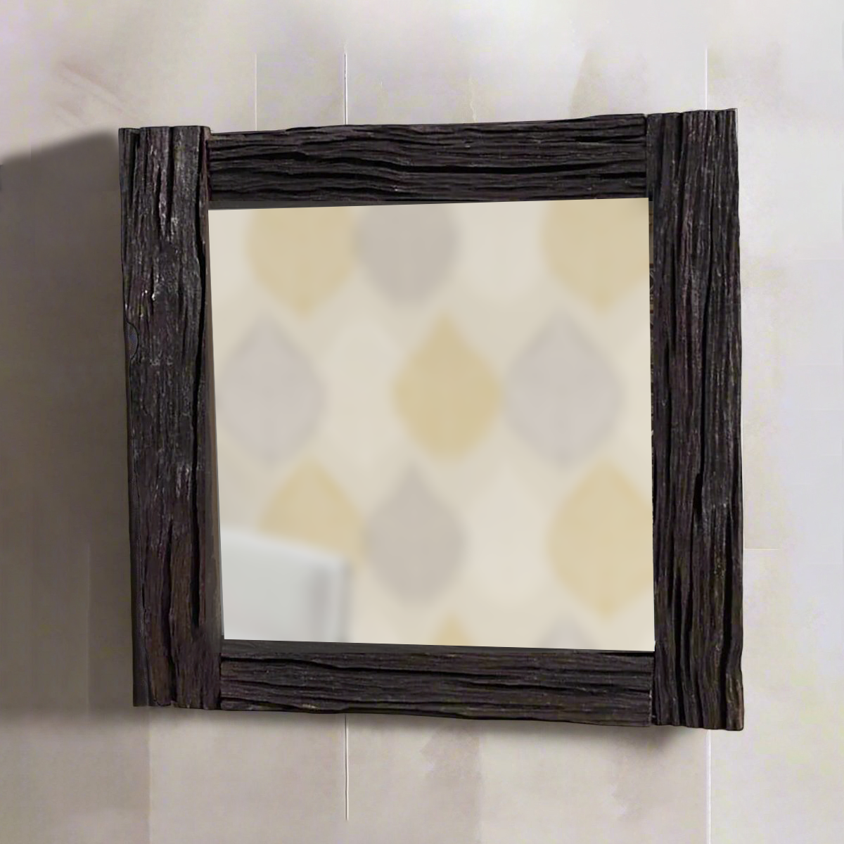 Vintage Wooden Frame Mirror