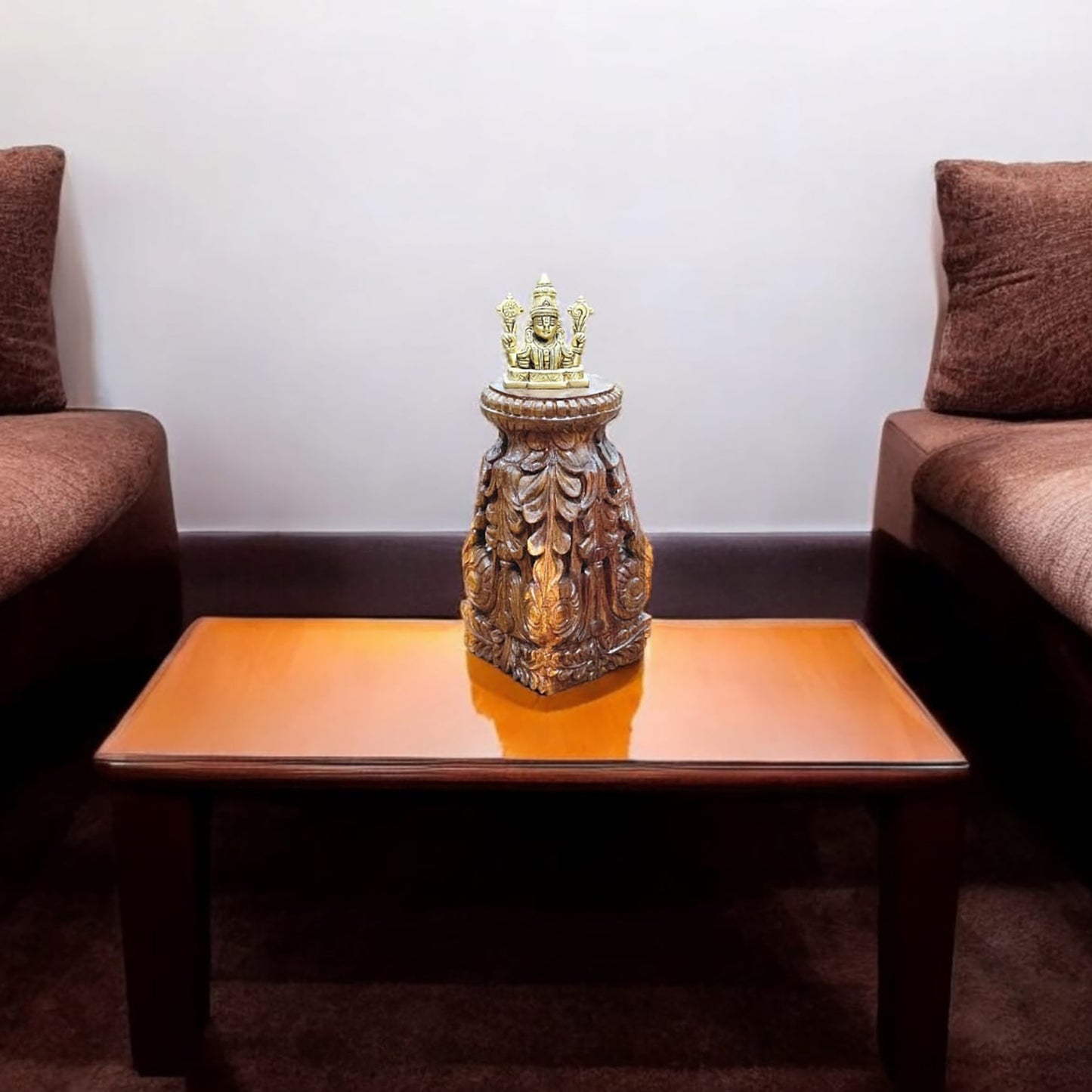 Handcrafted Wooden Decorative Stand