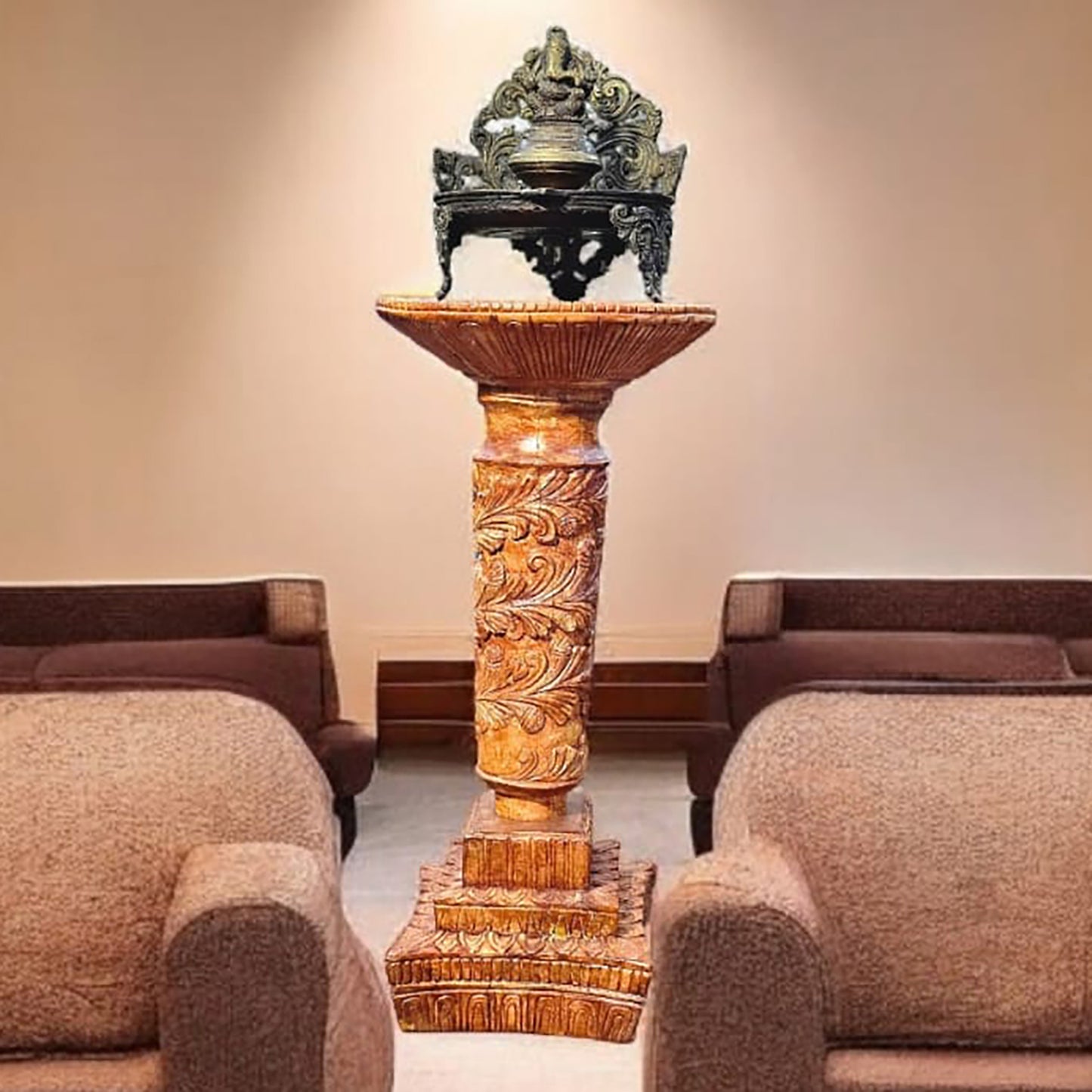 Handcrafted Wooden Decorative Stand