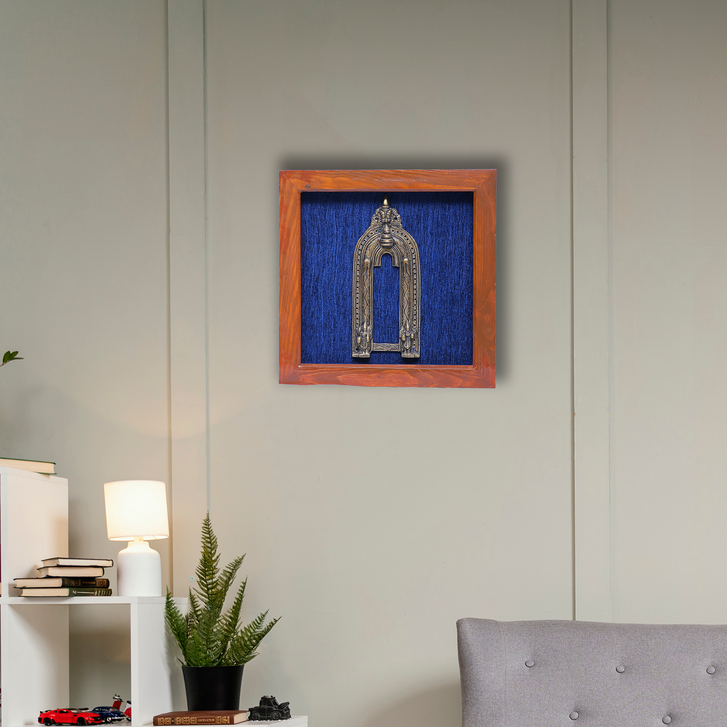 Brass Prabhavali in Wooden Frame