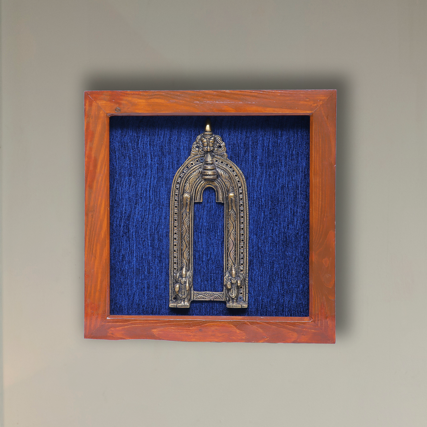 Brass Prabhavali in Wooden Frame