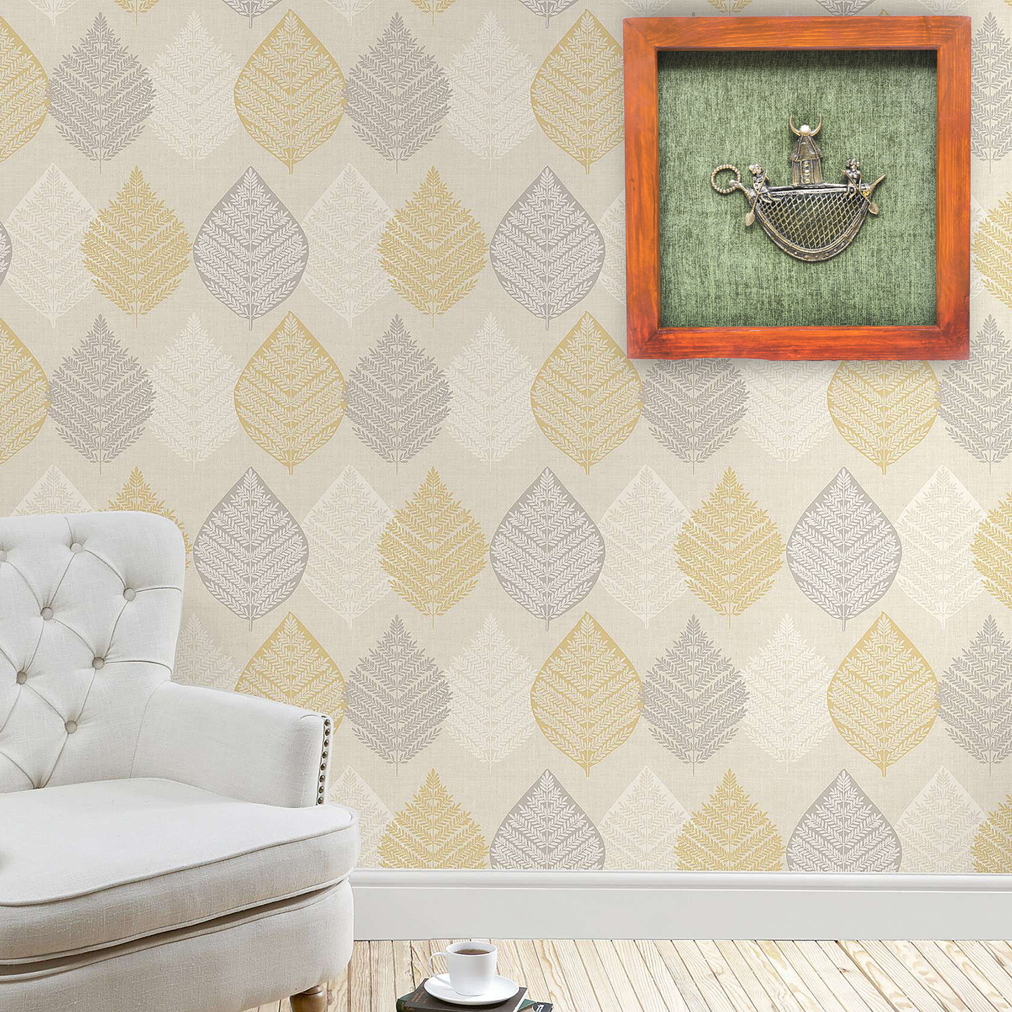 Amaira Naav Jaali in Wooden Frame
