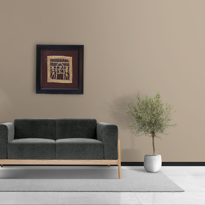 Brass Tribal Figurines Wall Art