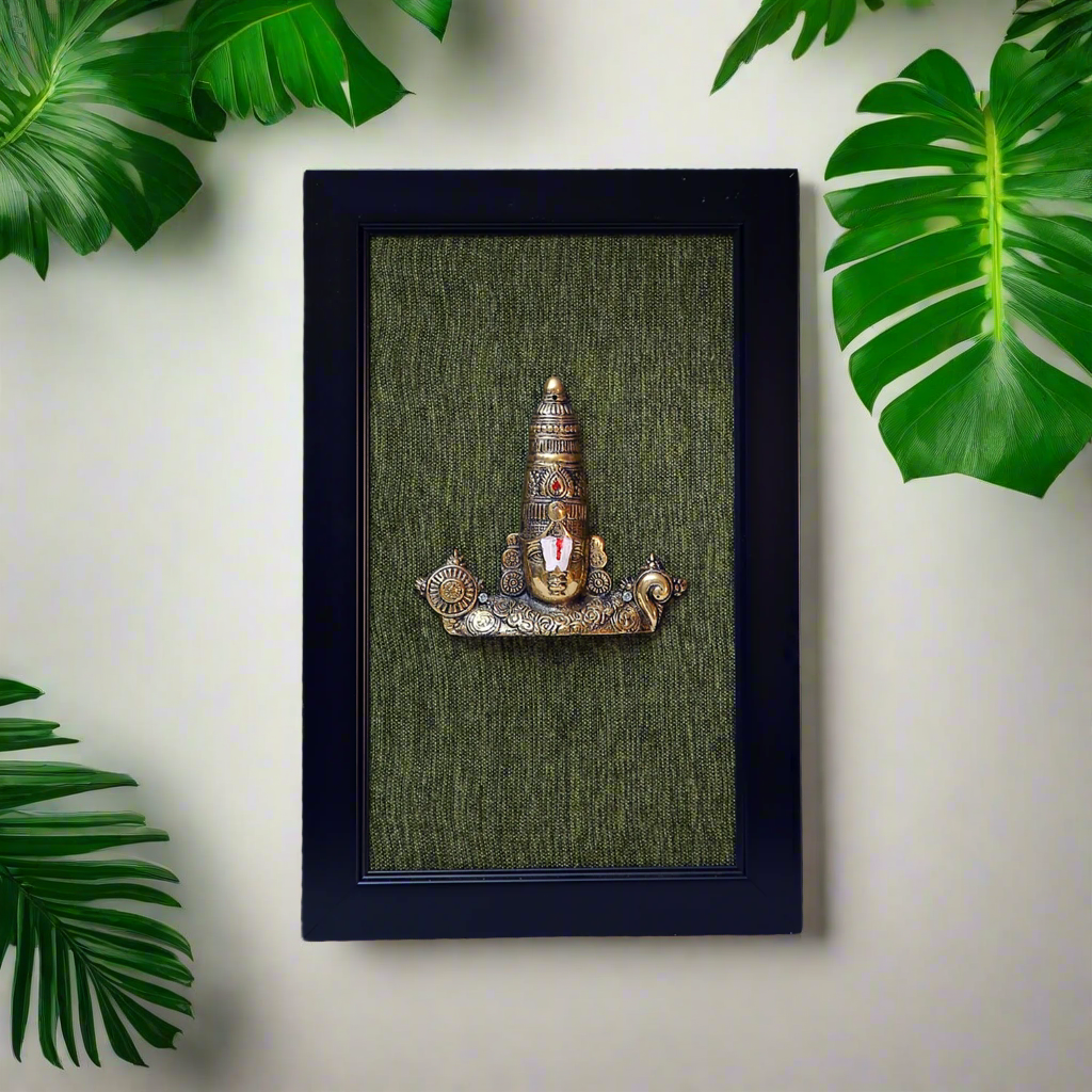 Brass Tirupati Balaji Face Wall Art