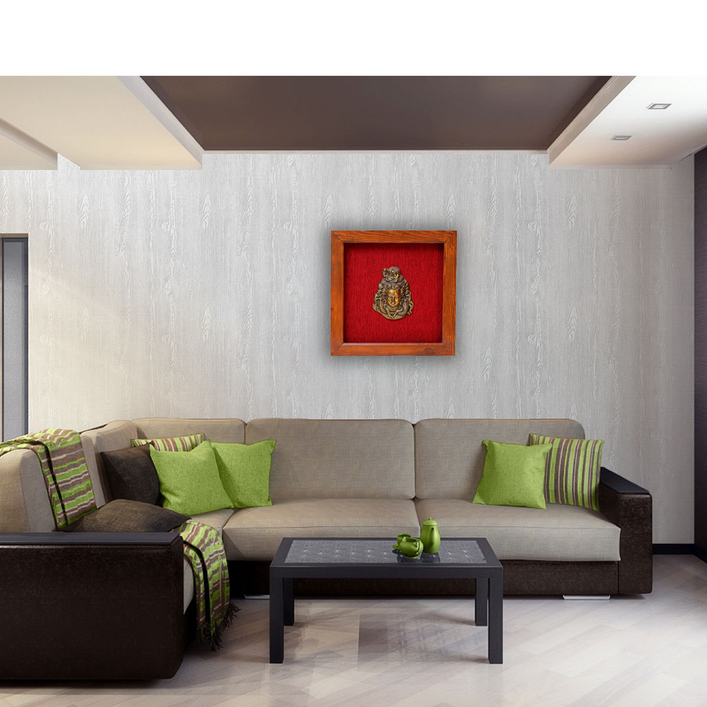Brass Lord Shiva Face Wall Art