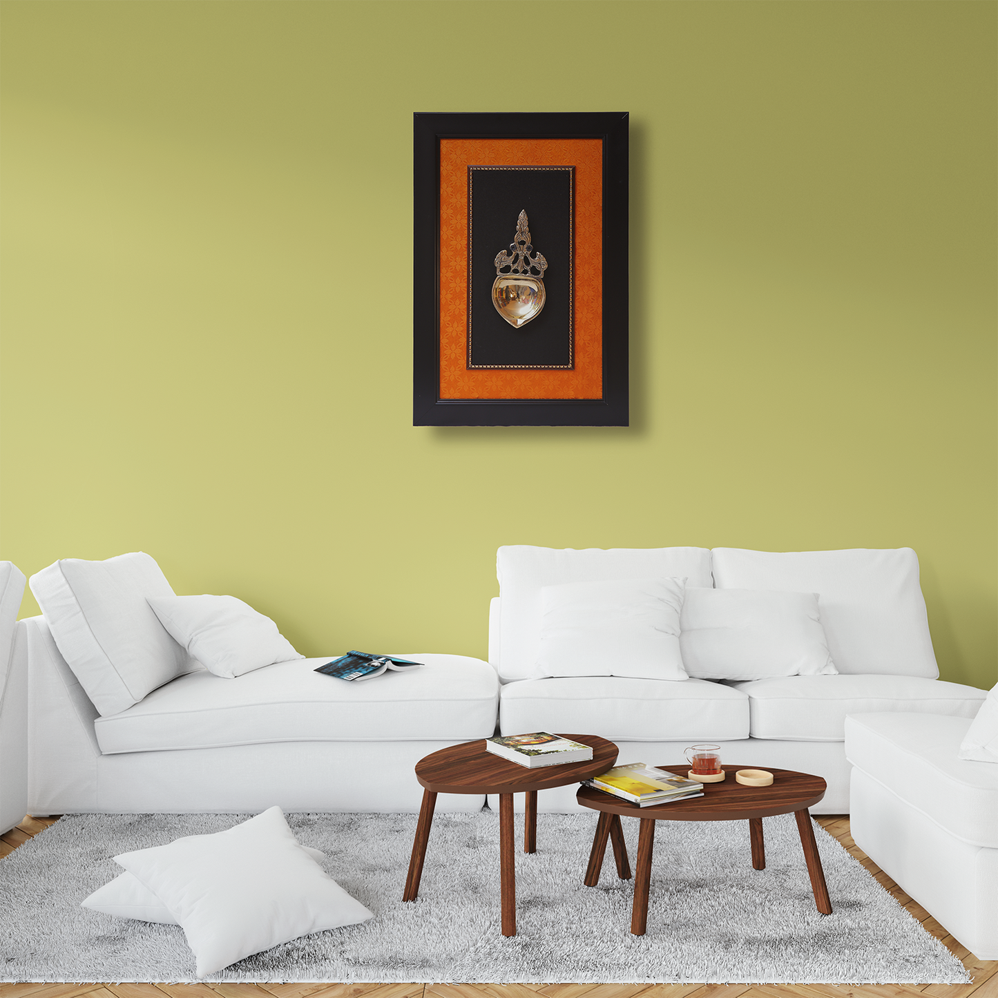 Brass Kapoor Aarti Spoon Wall Art