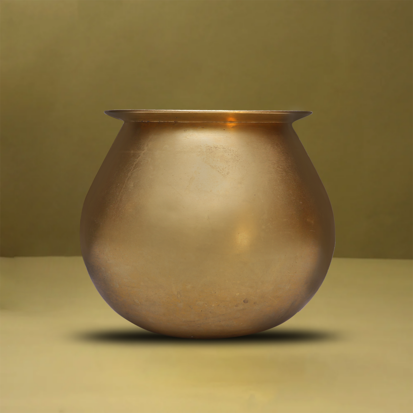 Traditional Brass Cooking Pot and Water Storage