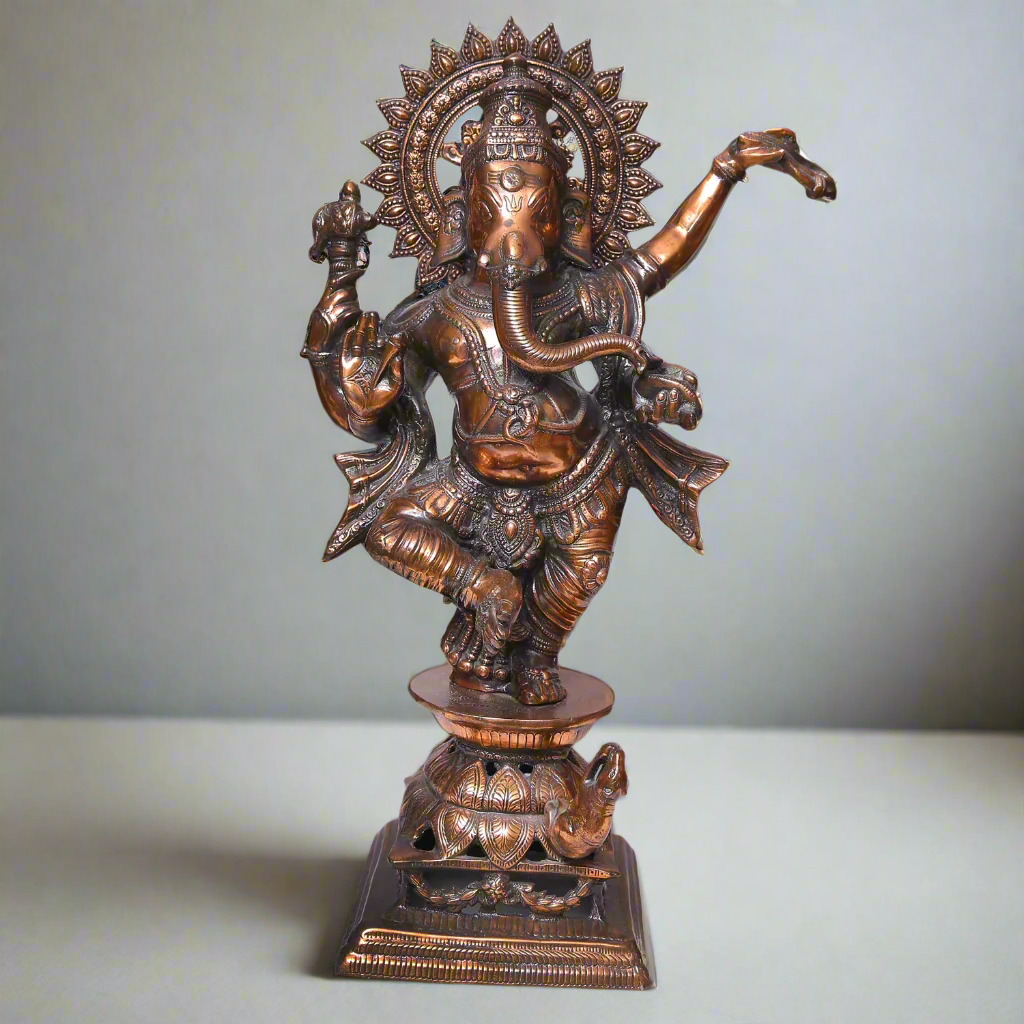 Gun Metal Dancing Ganesh