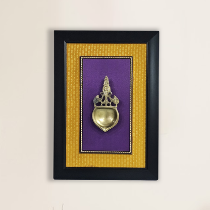 Artistic Brass Aarti Spoon in Fiber Frame
