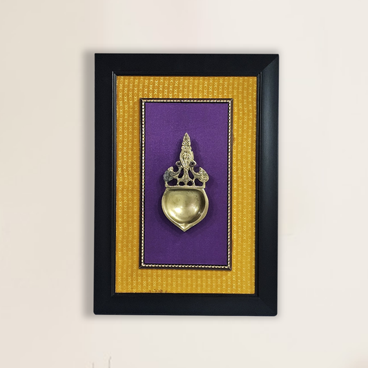Artistic Brass Aarti Spoon in Fiber Frame
