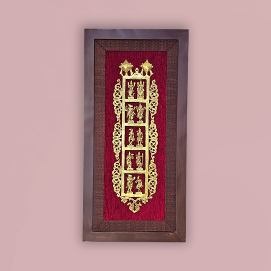 Brass Dashavatara Wall Frame