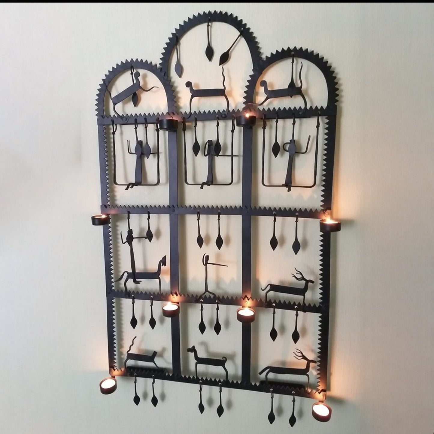Wrought Iron Wall Tea Light Holder: Timeless Elegance for Your Space