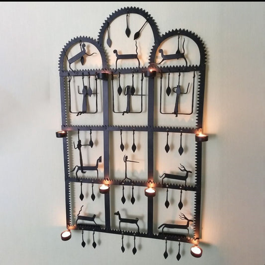 Wrought Iron Wall Tea Light Holder: Timeless Elegance for Your Space