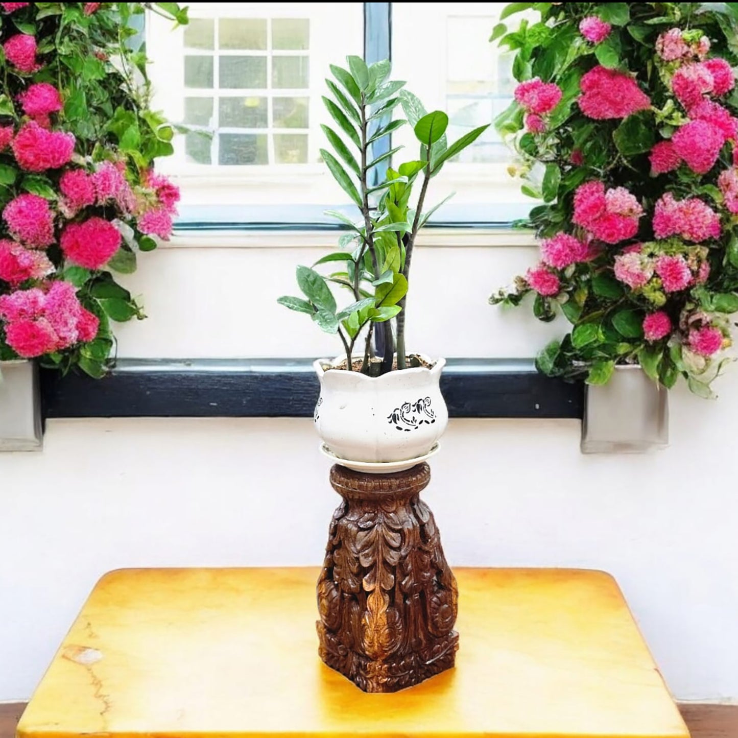Handcrafted Wooden Decorative Stand