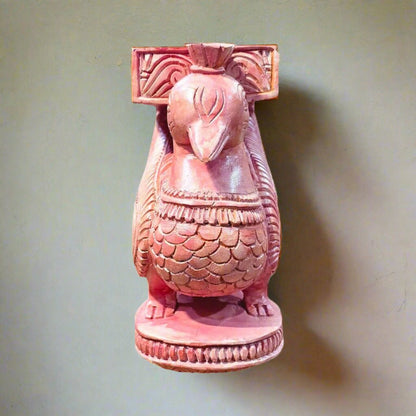Handcrafted Wooden Peacock Bracket
